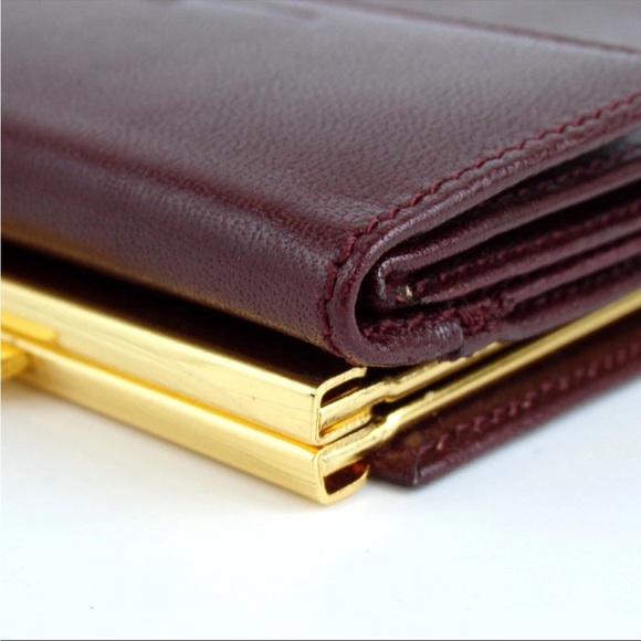 Christian Dior Burgundy Leather Wallet - Picture 8 of 10